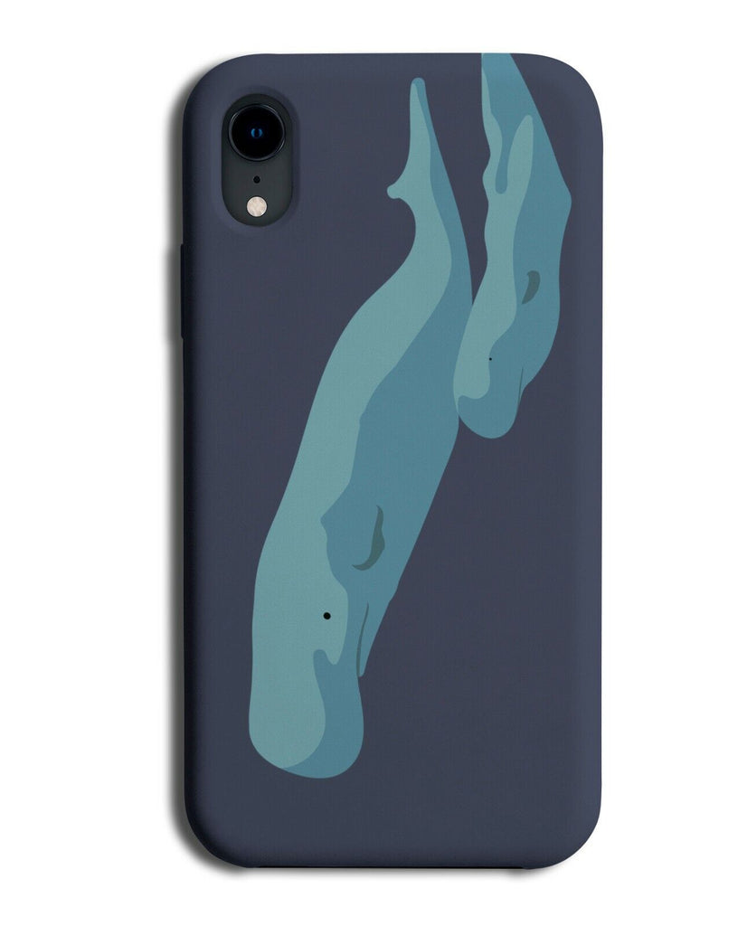 Underwater Blue Whales Phone Case Cover Sperm Whale Ocean Marine K969