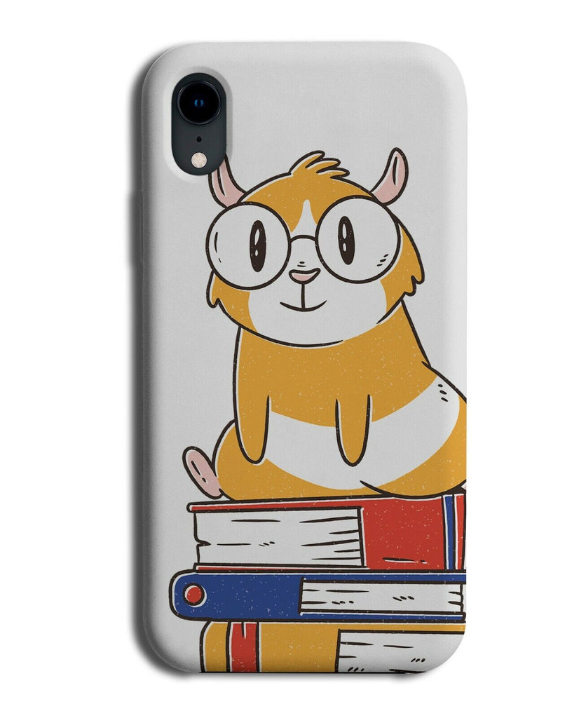 Clever Hamster Phone Case Cover Books In Glasses Geeky Nerd Guinea Pig J484