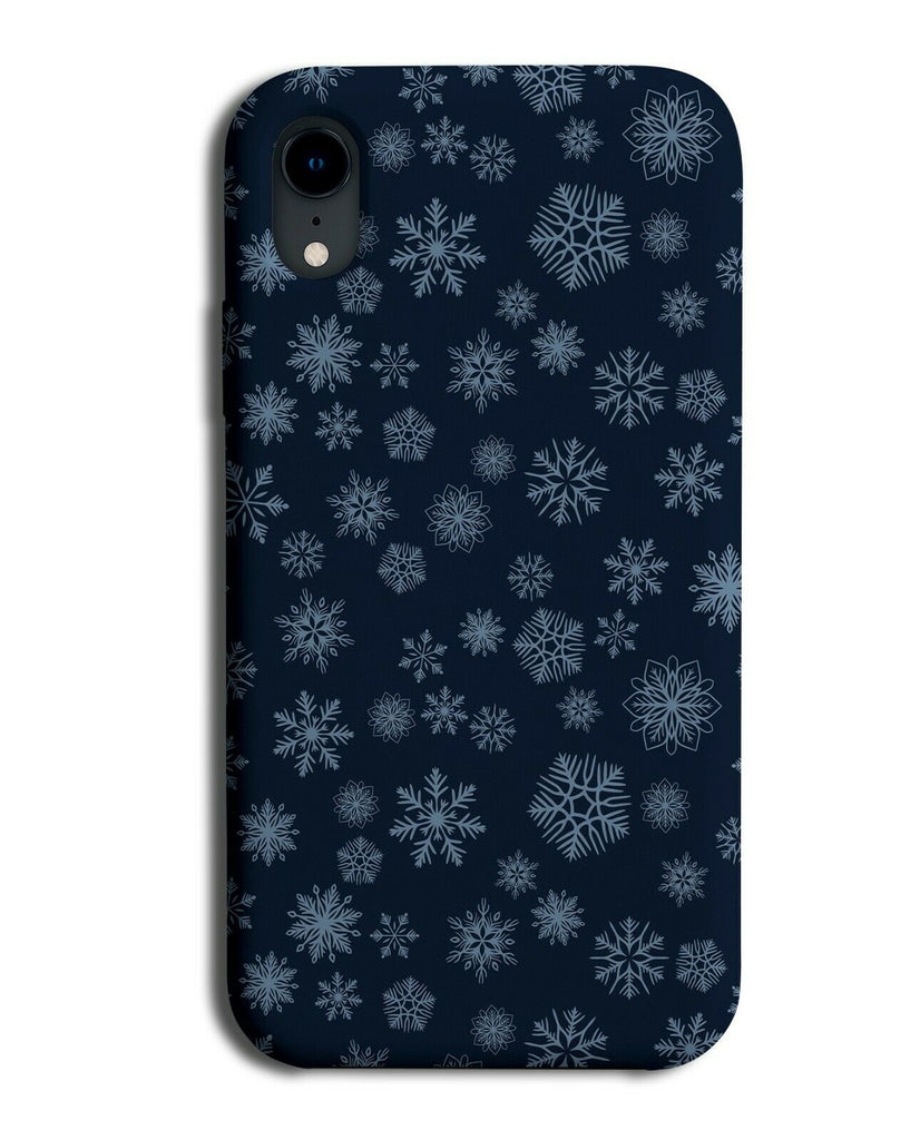 Black and Turquoise Green Snowflake Symbols Phone Case Cover Shapes Pattern H859