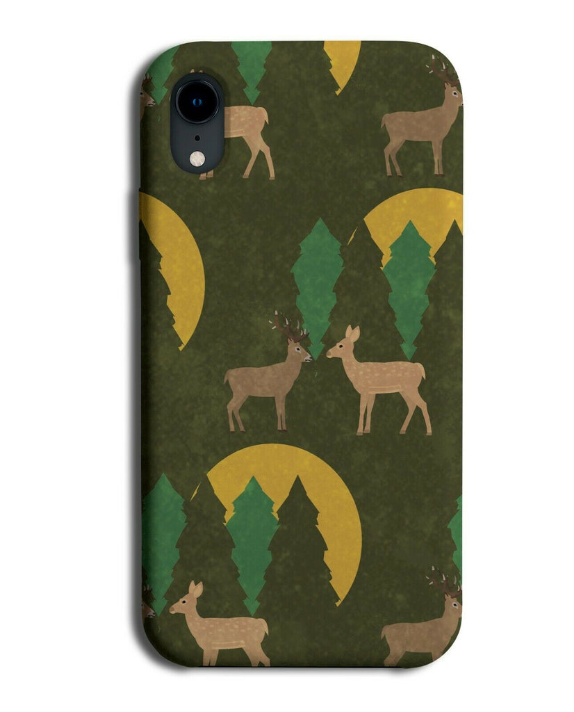 Dark Deers Phone Case Cover Reindeers Deer Shapes Kids Painting Animals F725