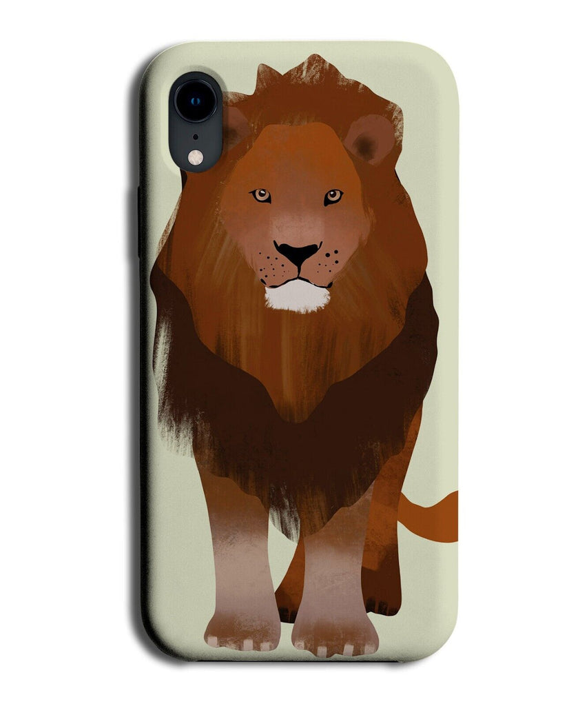 Watercolour Male Lion Phone Case Cover Lions Mane Head Art Artwork Animal Q915D