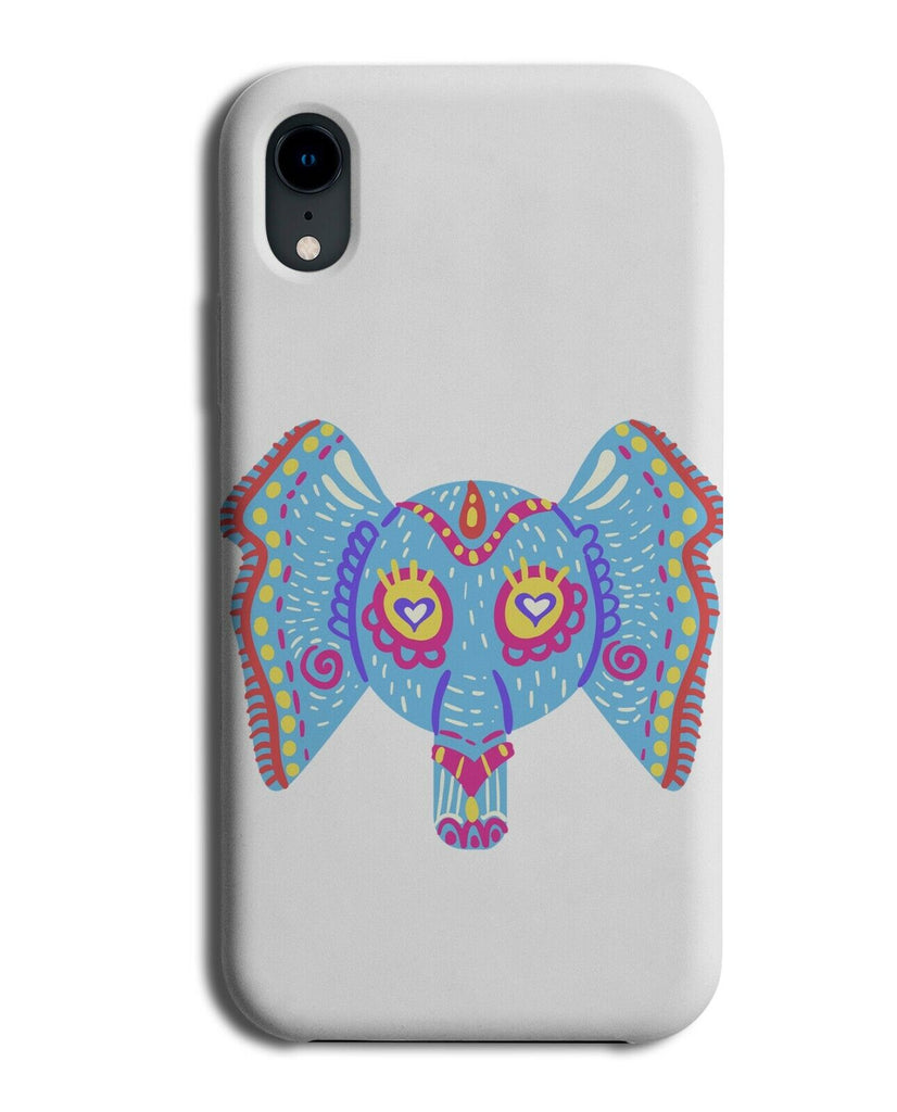 Colourful Tribal Elephant Face Phone Cover Case Moroccan Floral Pattern J318