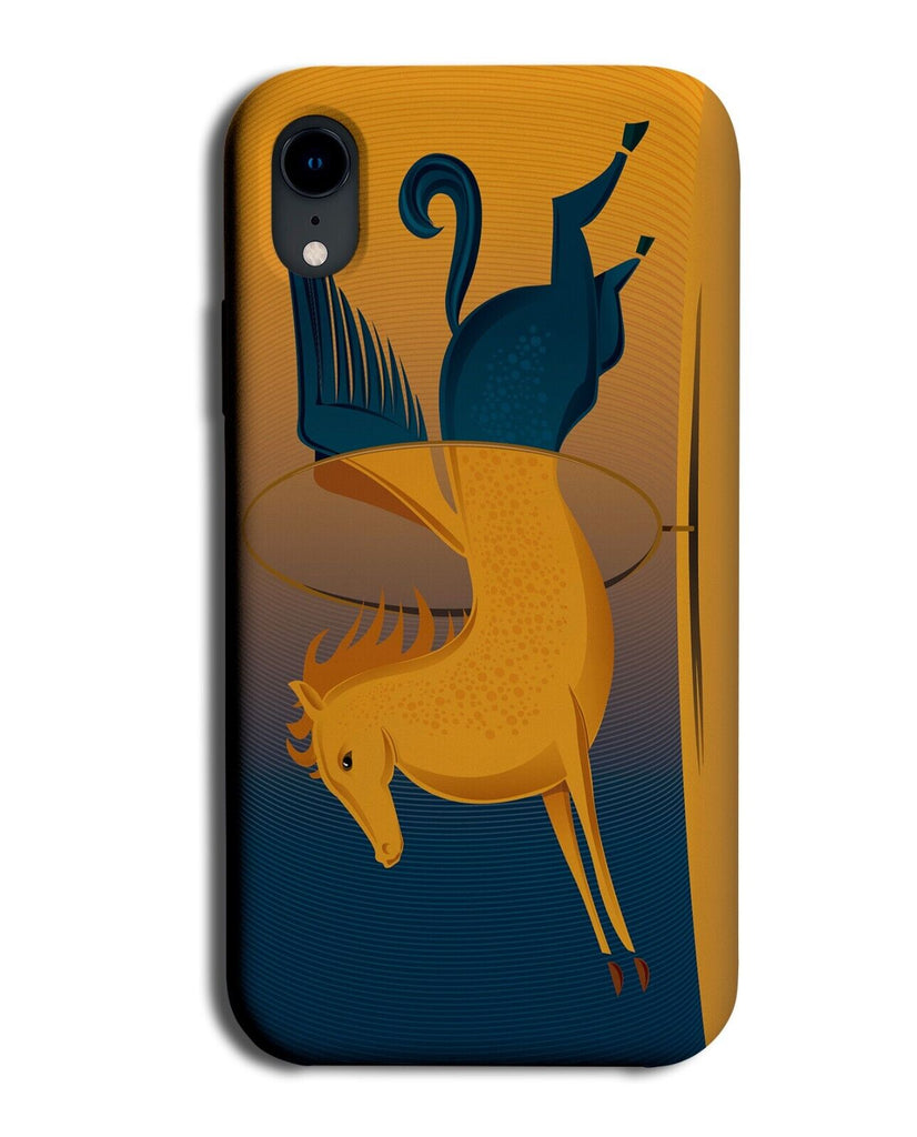 Pegasus Phone Case Cover Orange and Blue Jumping Horse Pegasus's Unicorn P133