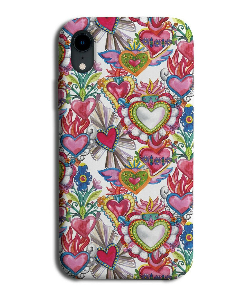 Colourful Russian Pattern Phone Case Cover Girls Love Hearts Russia Print F761