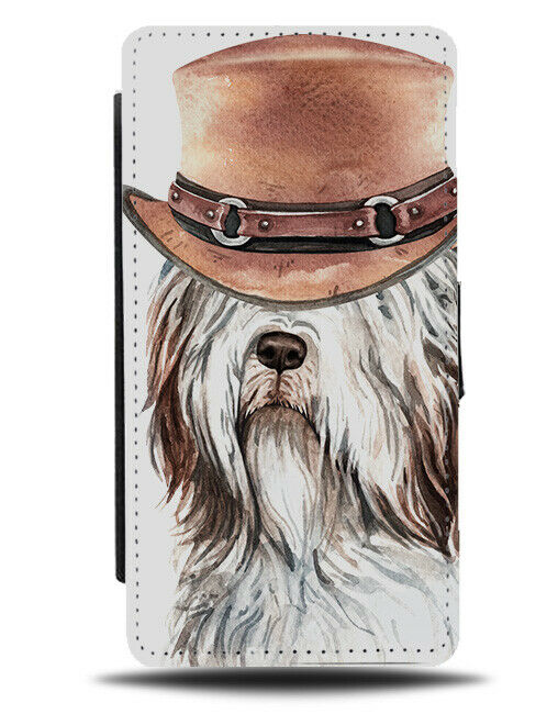 Old English Sheepdog Flip Wallet Phone Case Dog Dogs Fancy Dress Funny Gift K576