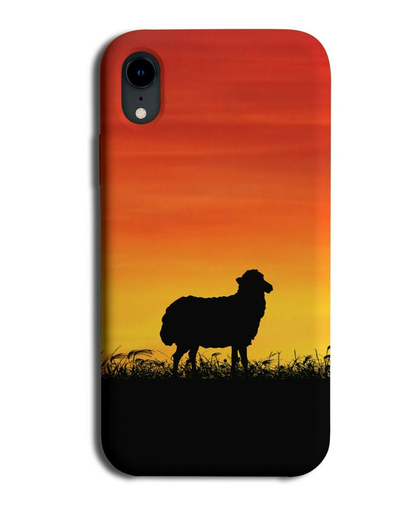 Sheep Silhouette Phone Case Cover Lamb Lambs Sunset Sunrise Photo i255