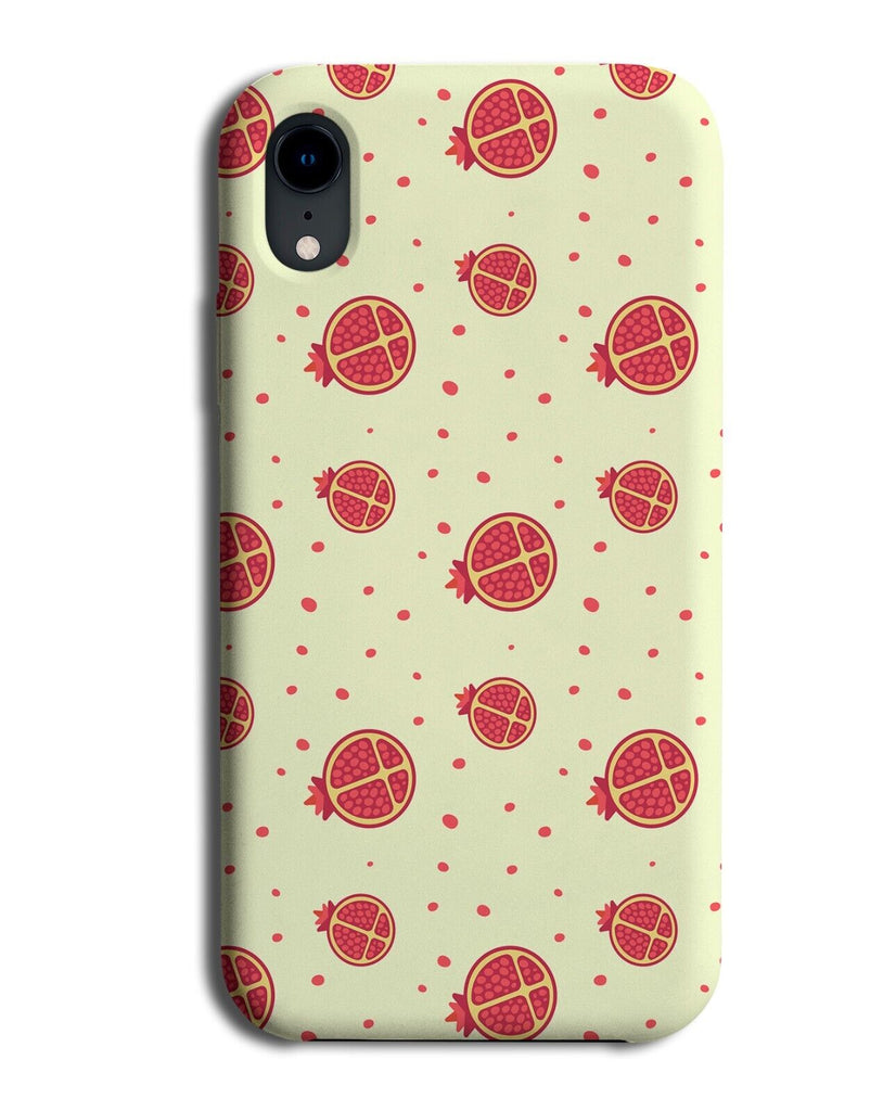 Pomegranate Pattern Phone Case Cover Poms Fruit Red Yellow Pomegranates P142