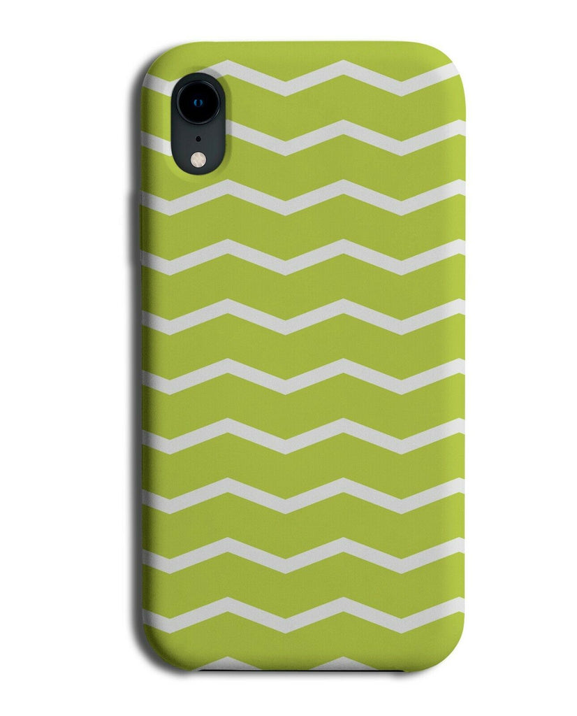 Lime Pastel Green Zigzag Stripes Phone Case Cover Striped Zig Zag Pattern G528