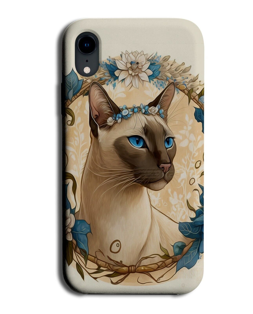 Siamese Cat Phone Case Cover Cats Blue Eyes Cartoon Novelty Kitten Pet Kat DE51
