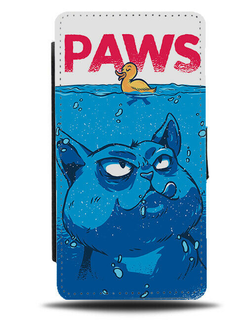 Retro Movie Poster Cats Phone Cover Case Jaws Cartoon Picture Design Photo J113