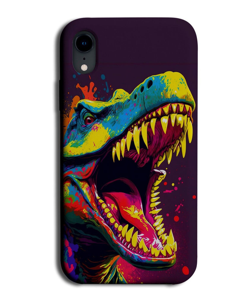 Colourful Pop Art Dinosaur Phone Case Cover Dinosaurs Artistic Multicolour AY88