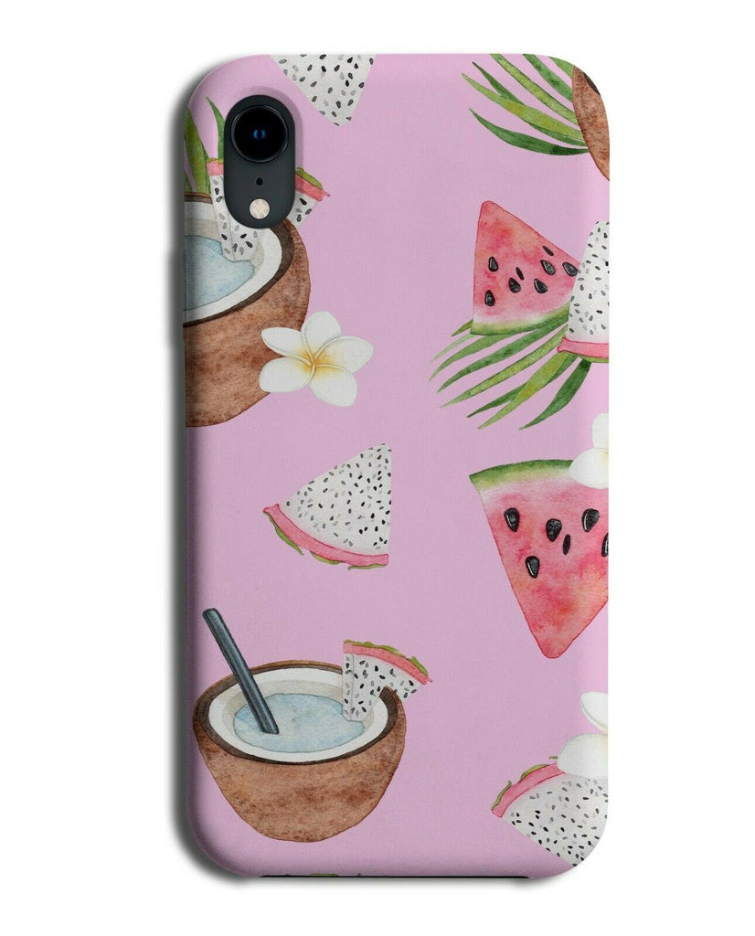 Coconut Cocktail Phone Case Cover Coconuts Tropical Watermelon Tropics F166