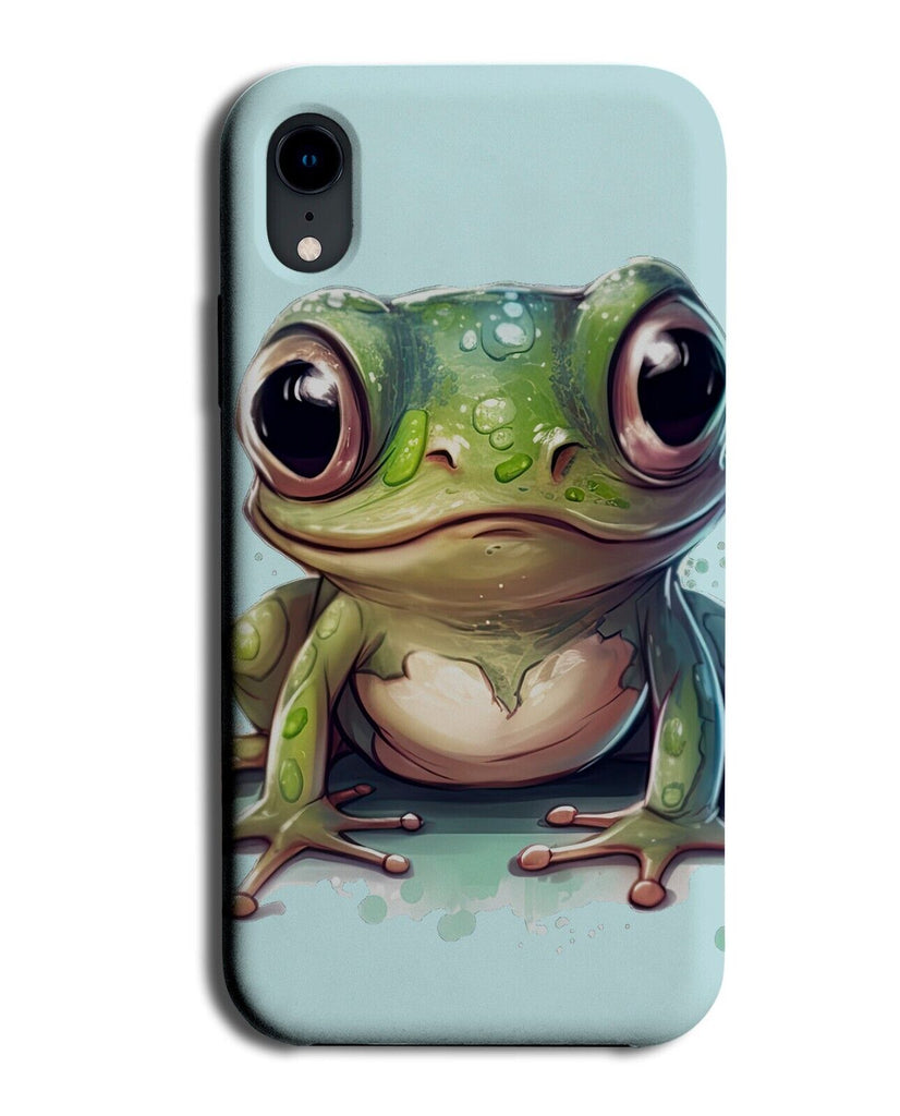Cute Animated Frog With Large Eyes Phone Case Cover Toad Toads Face Funny AP55