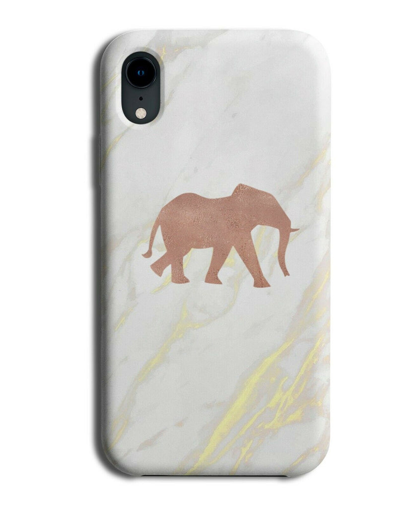 Rose Gold Elephant Phone Case Cover Elephants Marble Golden Print C161