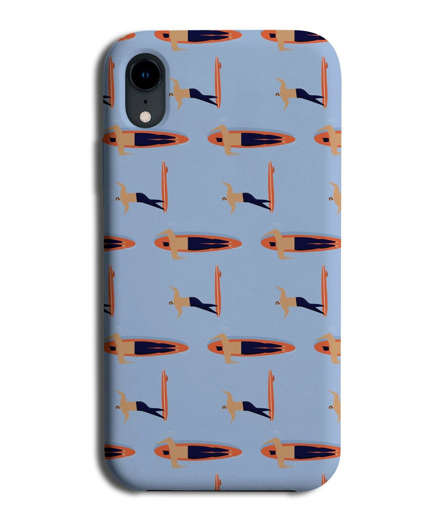 Surfing Pattern Phone Case Cover Surfer Shapes Symbols Surfers Boarding K320