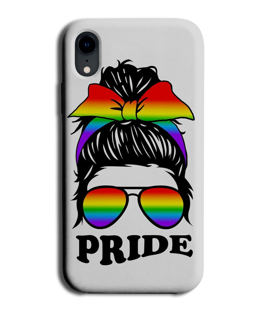 Pride Messy Bun Phone Case Cover Funny Rainbow Girl Girls Hairdo Hair LGBT AZ01