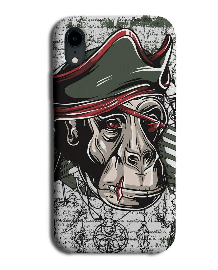 Pirate Monkey Face Phone Case Cover Chimp Head Pirates Sailor Captain Old E226