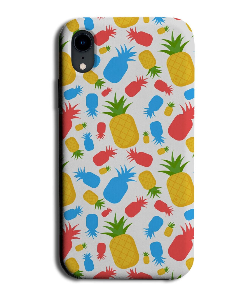 Different Coloured Pineapples Phone Case Cover Outline Colourful Novelty CE18