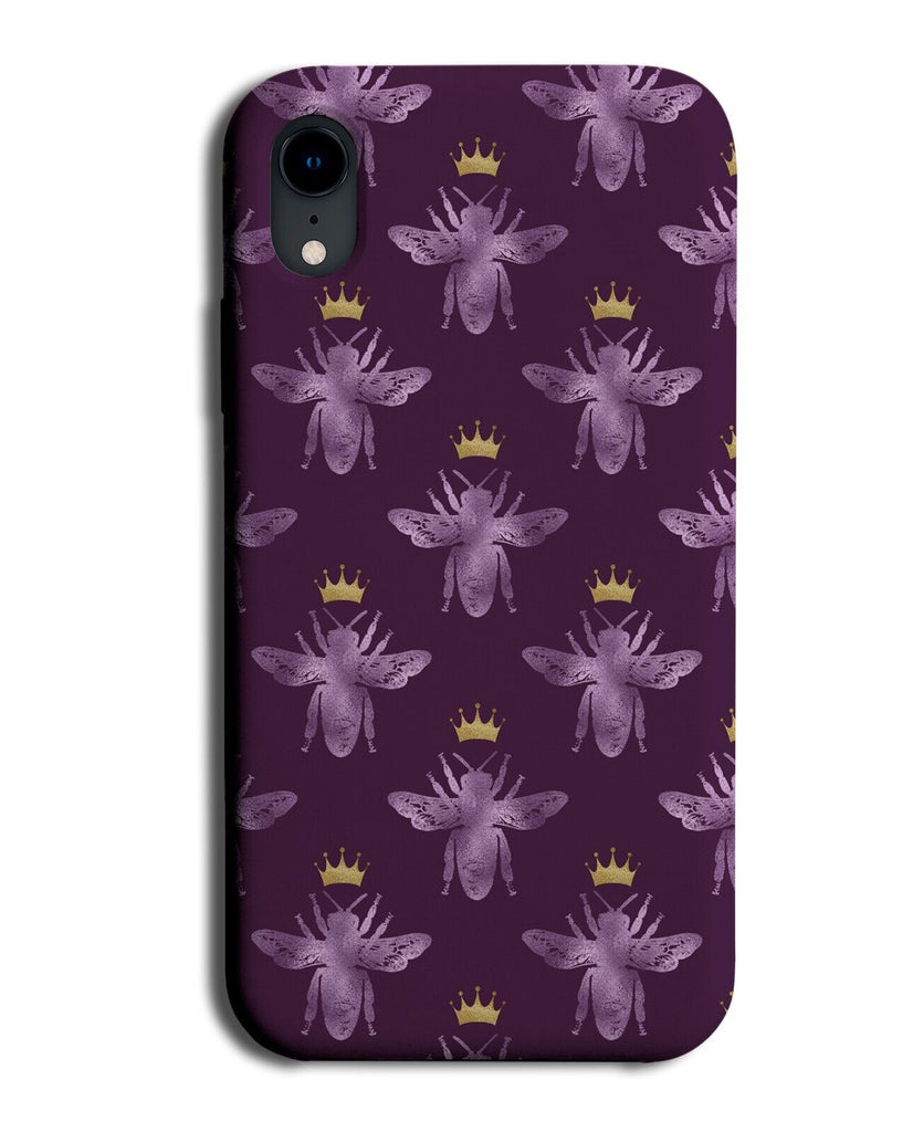 Violet Coloured Wasps Phone Case Cover Wasps Bee Bees Gold Crowns Crown AJ28