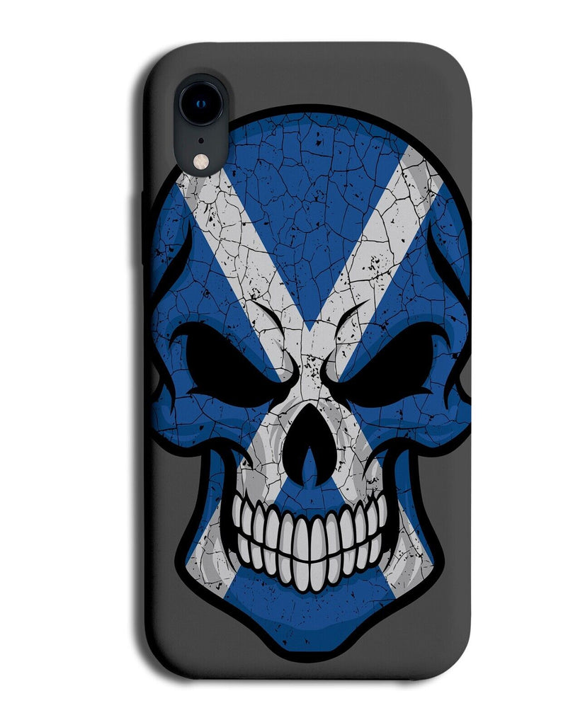 Scottish Skull Phone Case Cover Scotland Scot Flag St Andrews Blue Cross CX84