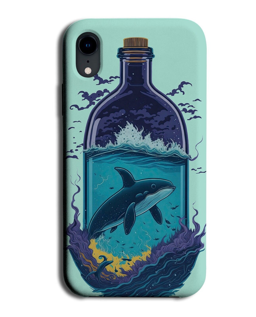 Blue Whale In A Bottle Design Phone Case Cover Whales Orca Orcas Wish Ocean CX63