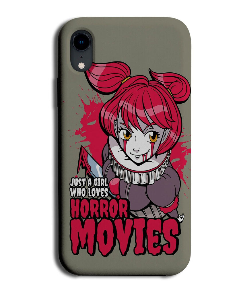 Horror Anime Clown Girl Phone Case Cover Halloween Scary Cartoon Style Pink P881