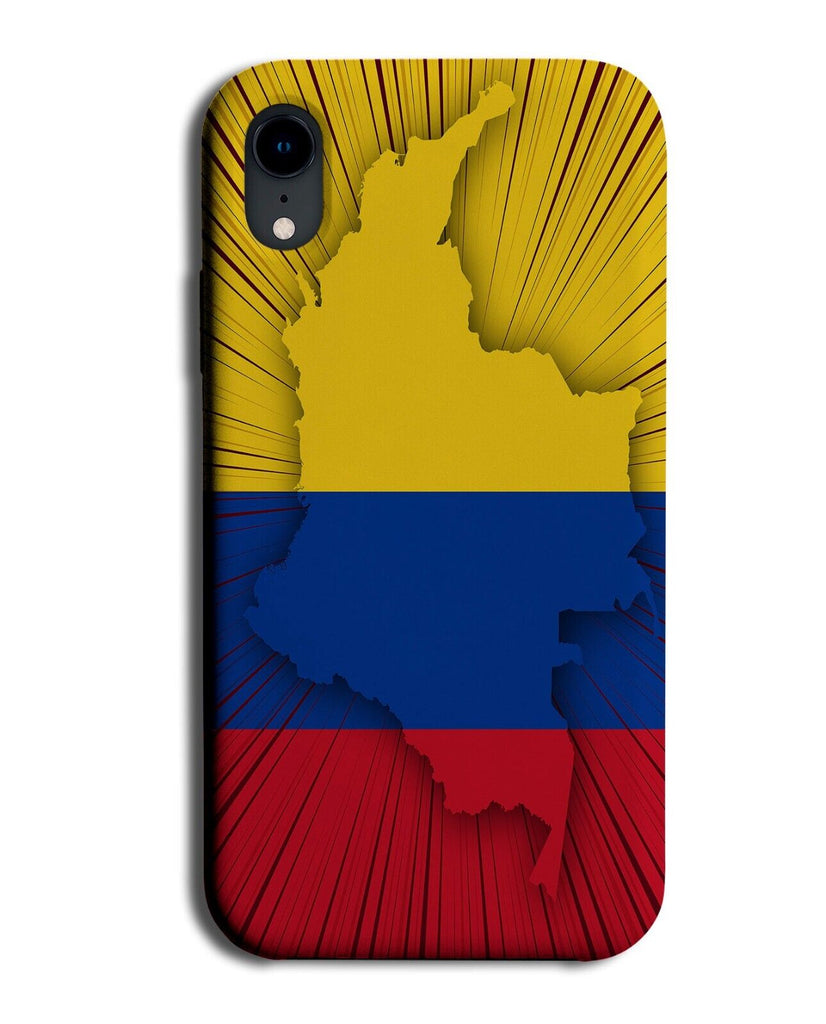 Columbian Map Phone Case Cover Flag Columbia Colours Land South America P286