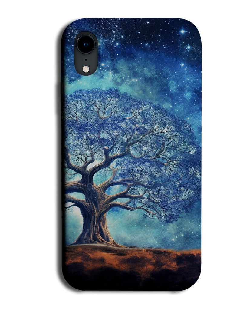 Starry Sky Tree Of Life Phone Case Cover Stars Space Blue Star Universe DB97