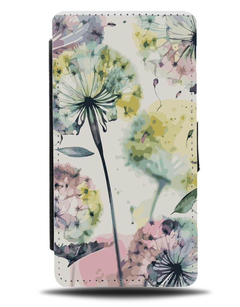 Watercolour Dandelions Flip Wallet Case Dandelion Flower Flowers Floral BD42