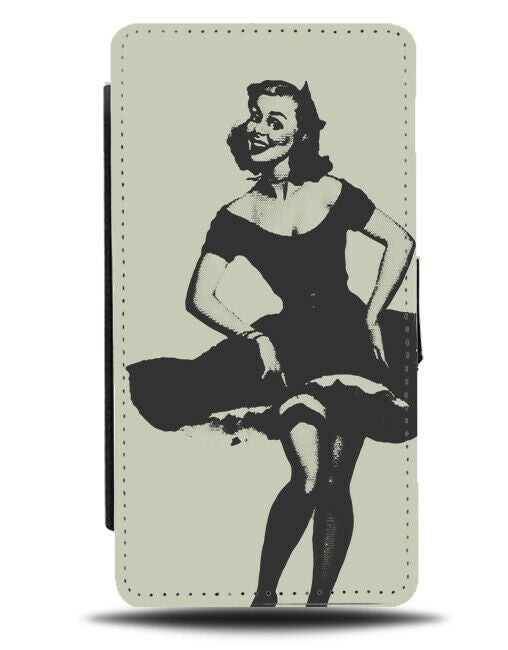 Retro American Housewife Pin Up Flip Wallet Case House Wife Wives America L047