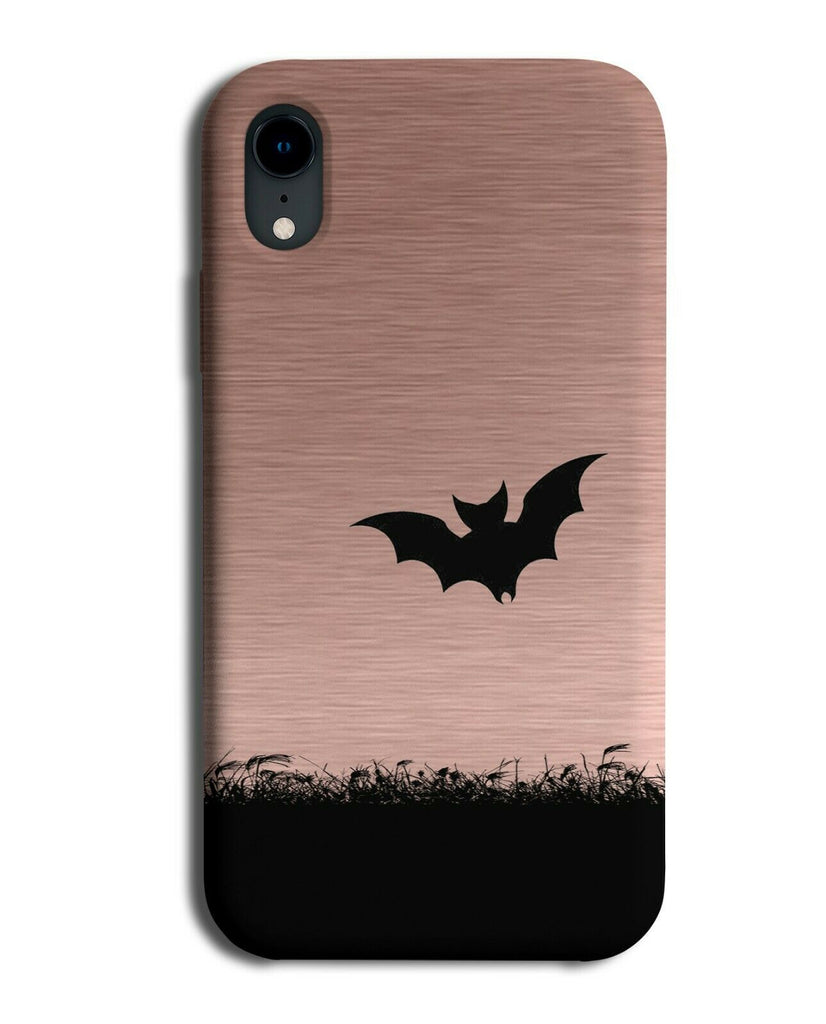 Bats Silhouette Phone Case Cover Bat Rose Gold Coloured I105