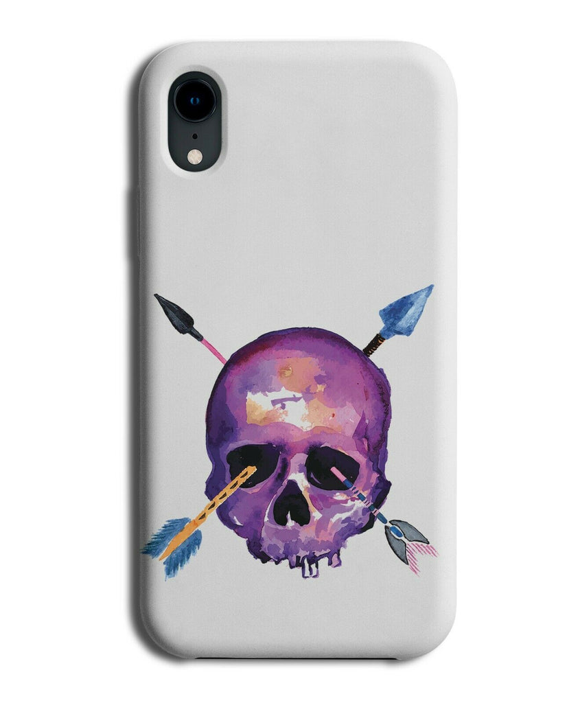 Purple Skull and Arrows Phone Case Cover Arrow Hunting Archer Bow and Arrow E254