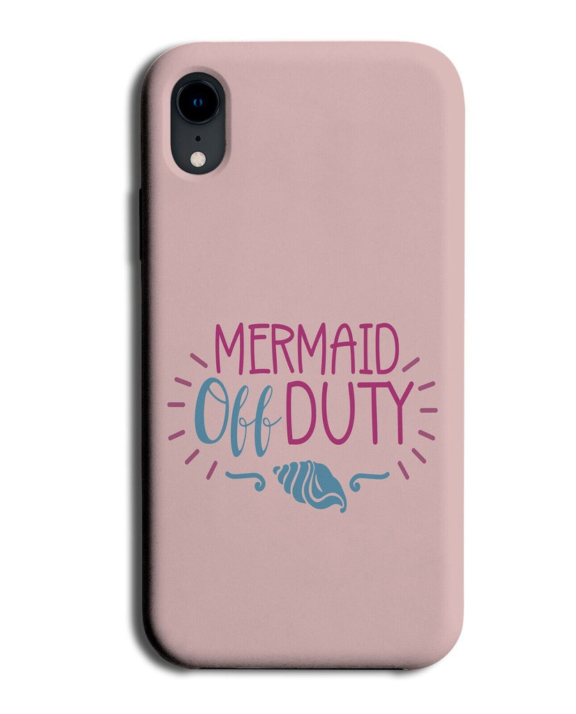 Mermaid Off Duty Phone Case Cover Funny Novelty Lifeguard Life Guard Pink CH37