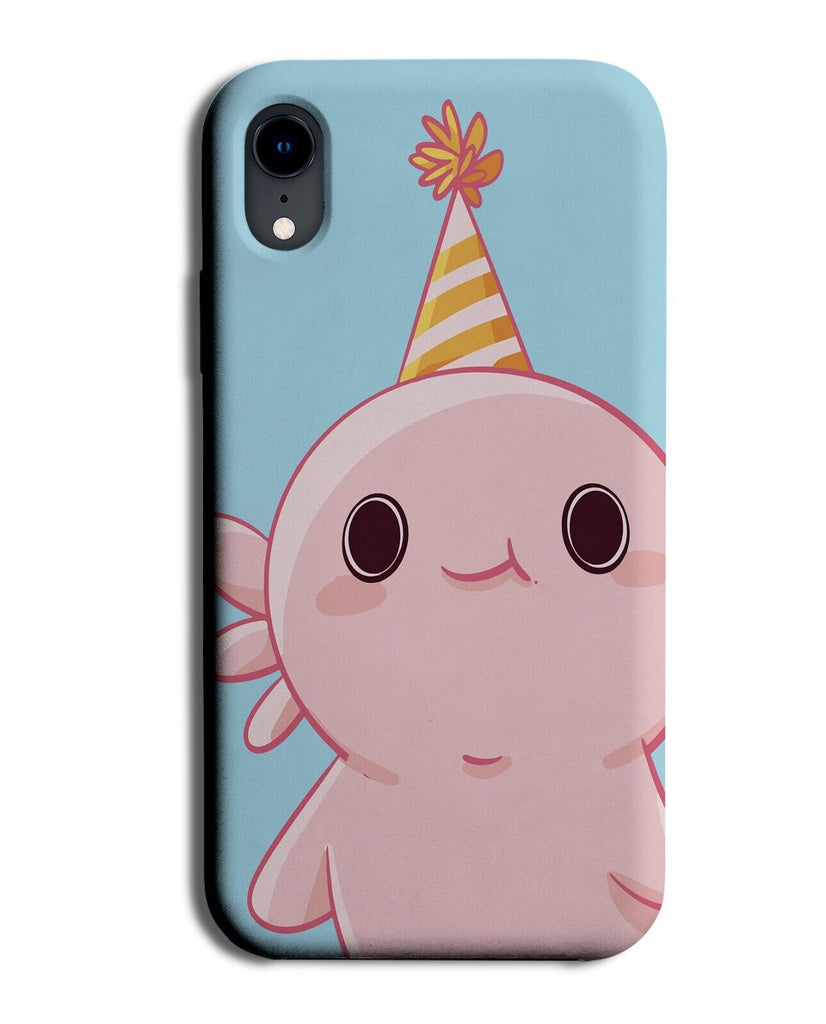 Axolotl Birthday Phone Case Cover Birthdays Hat Hats Axolotls Lizard Pink P013