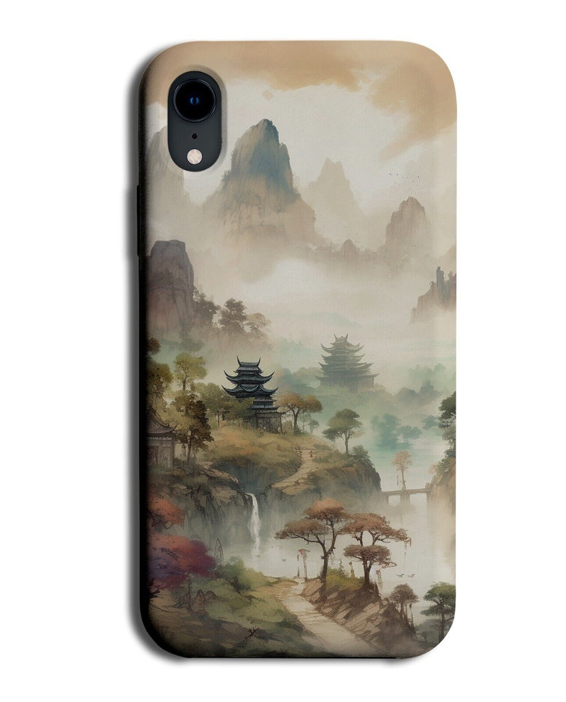 Chinese Waterfall Scenery Phone Case Cover Land Landscape China Water Fall CZ64
