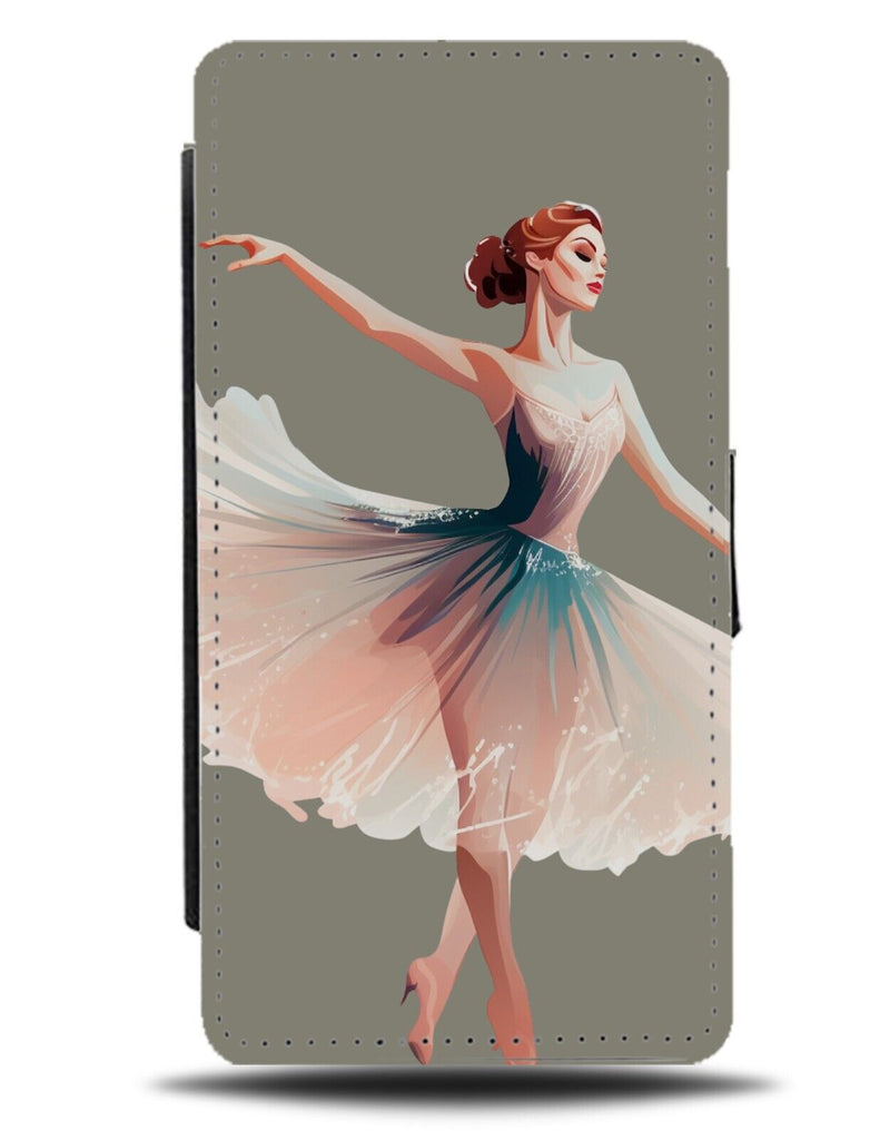 Ballet Dancing Flip Wallet Case Vintage Dancer Girl Classic Style Poster CY34
