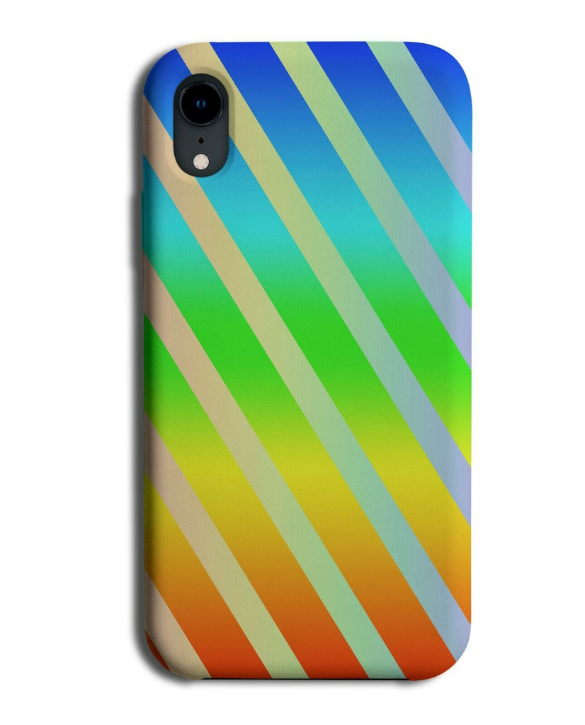Rainbow Striped Phone Case Cover Stripes Colourful & Kids Funky i860