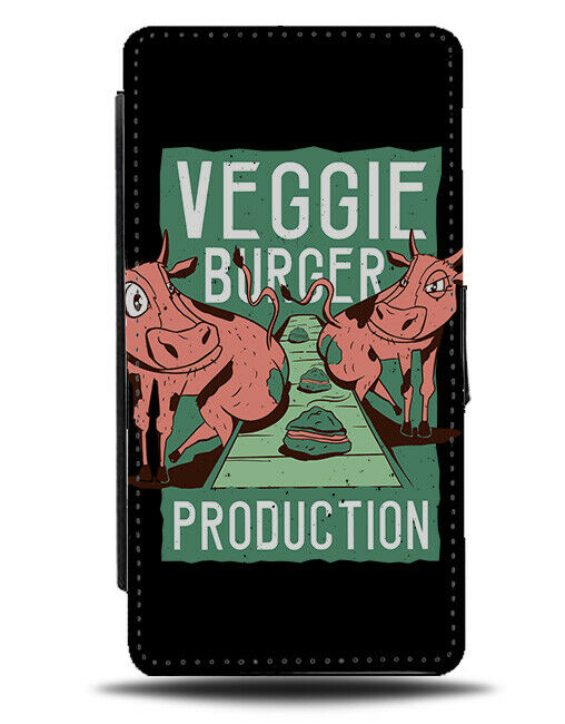 Veggie Burger Funny Picture Phone Cover Case Cows Poo Poop Cow Vegetarian J090