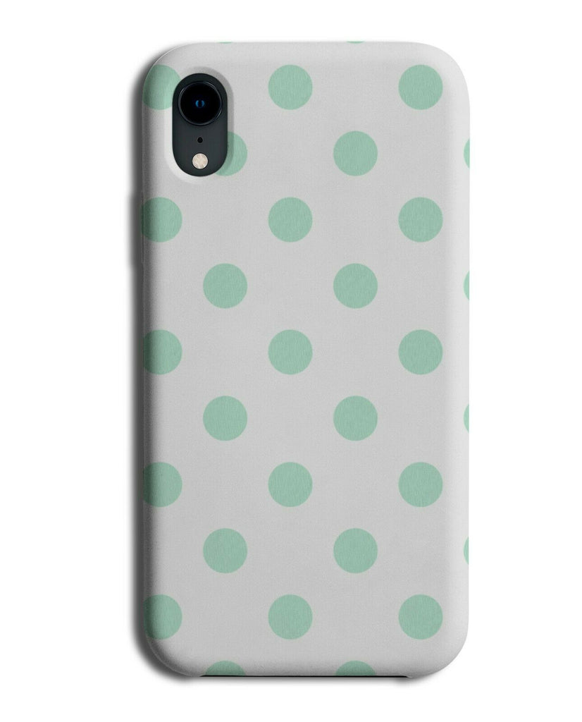 White & Mint Green Spots Phone Case Cover Spotted Dots Spotty Light Pastel i519