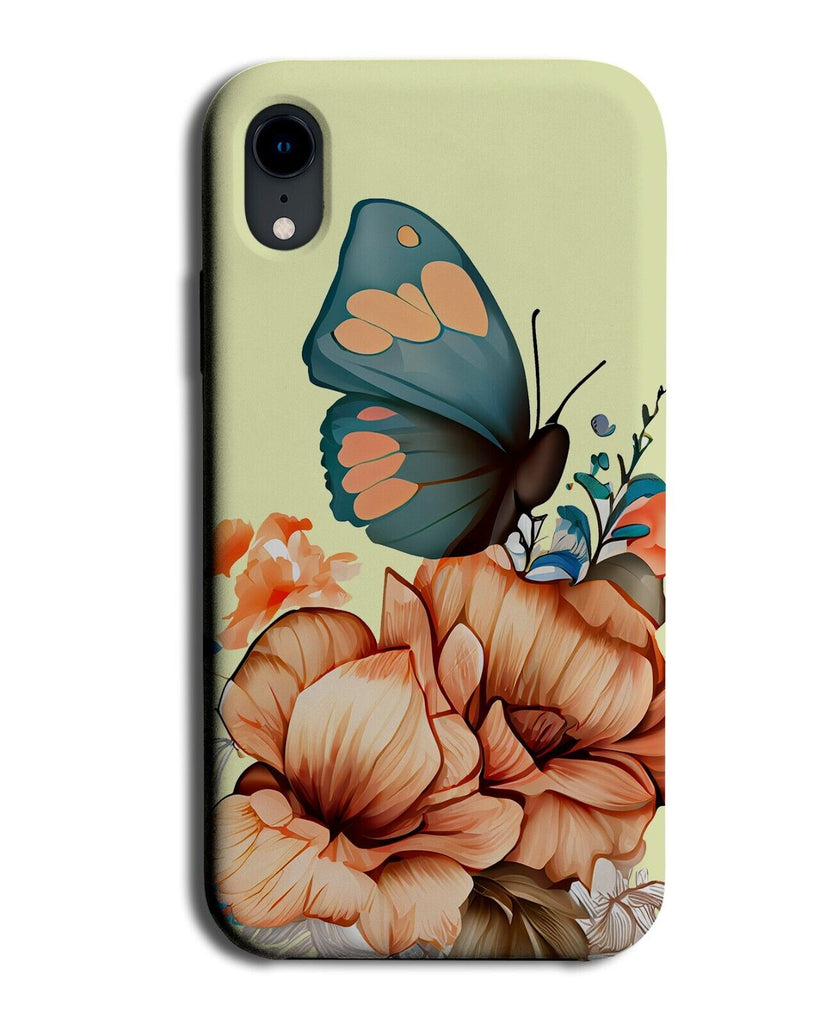 Water-Colour Butterfly In Flowers Phone Case Cover Butterfly's Flower's AF40