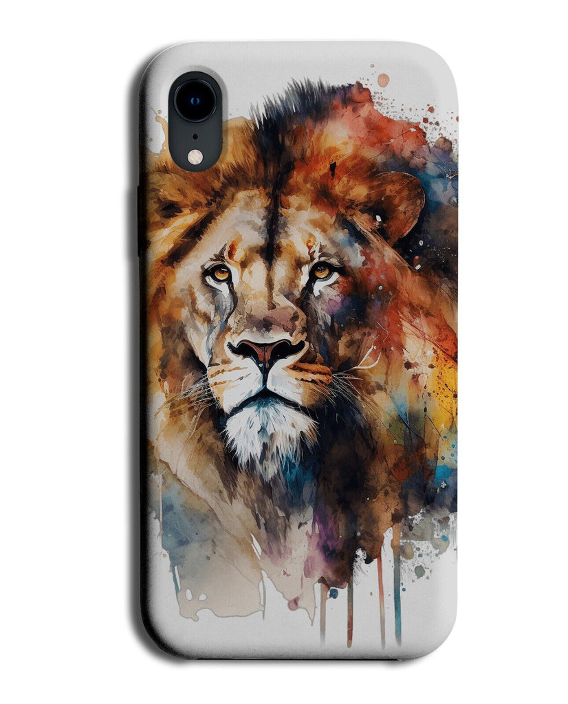 Oil Painting Of A Lion Phone Case Cover Lions Oilpainting Watercolor Art AV95