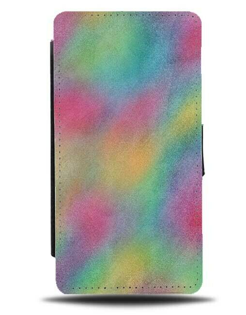 Rainbow Tie Dye Shades Flip Wallet Case Shaded Merged Colouring Multicolour F799