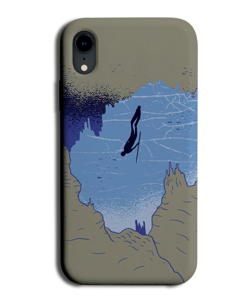Free Diving In Cave Phone Case Cover Diver Dive Caves Cavediving Cavediver P757