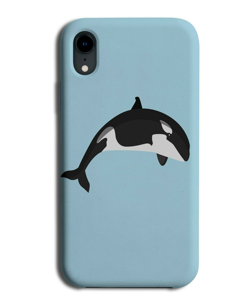 Killer Whale Cartoon Phone Case Cover Black and White & Orca Orcas Gift J664