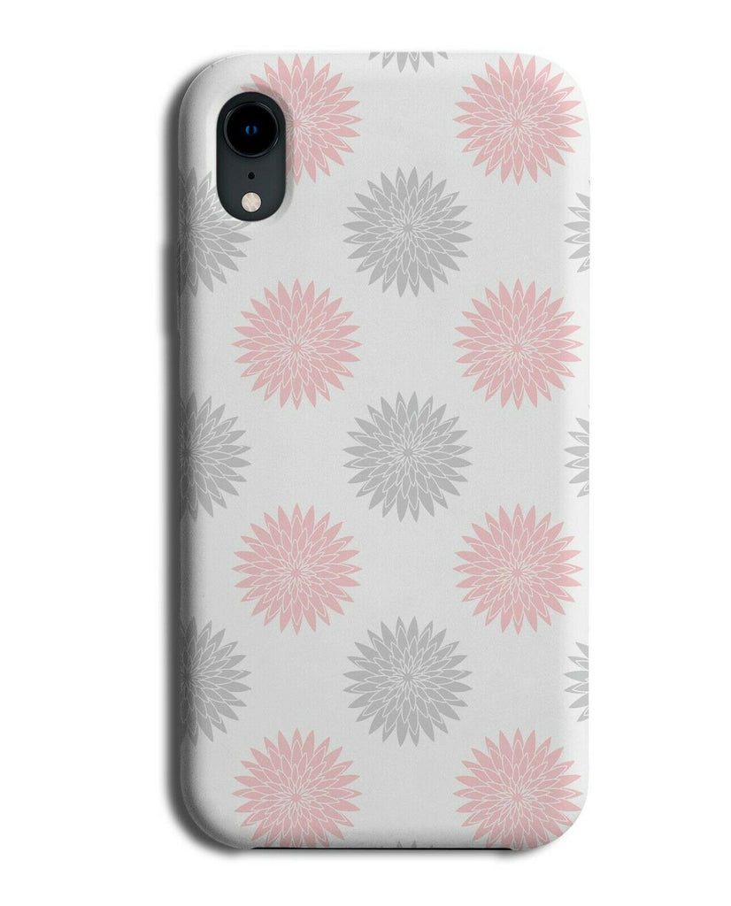 Pink and Grey Sunshine Flowers Phone Case Cover Floral Sun Flowery Print F137