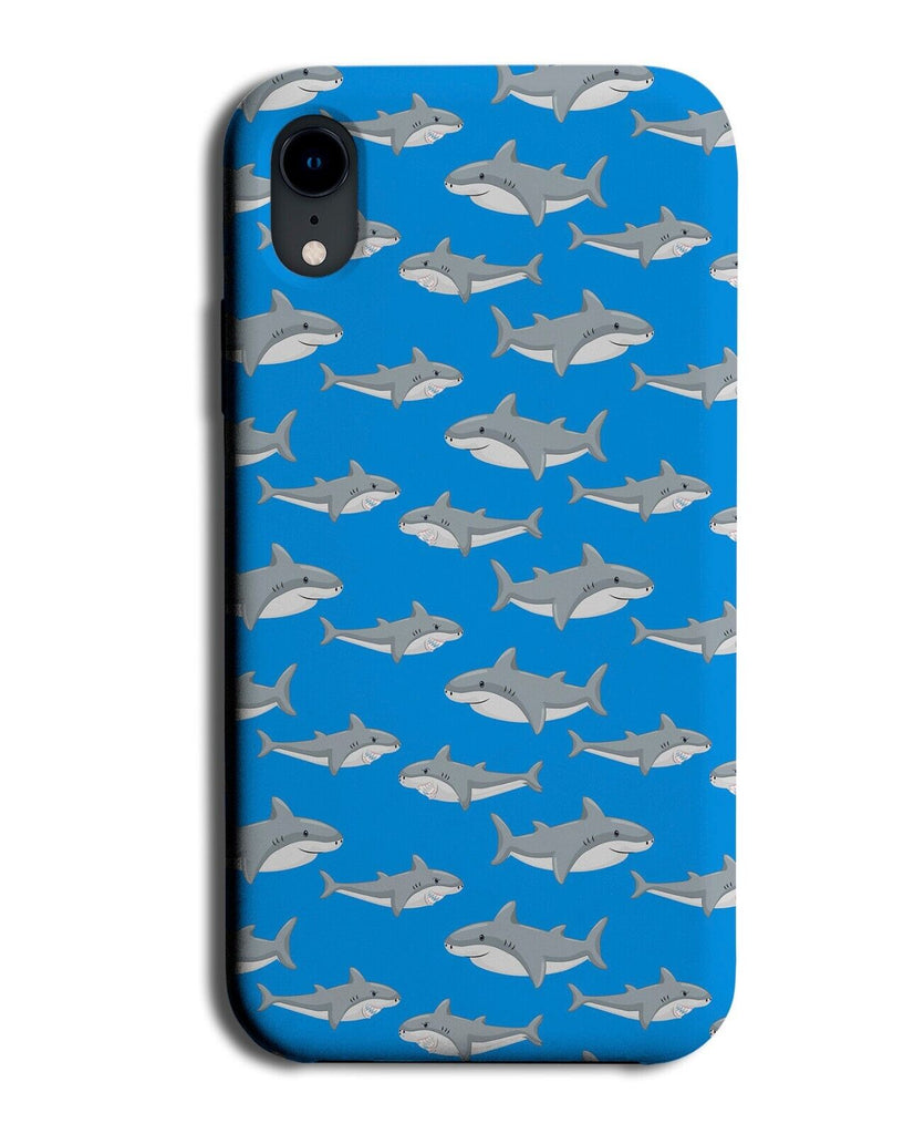 Cartoon Children's Great White Shark Pattern Phone Case Cover Sharks Whites AB78