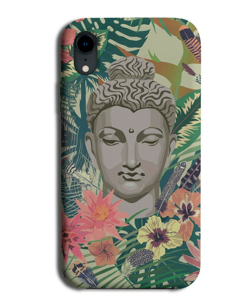 Buddha Face With Flowers Phone Case Cover Jungle Rainforest Buddhas Picture H297