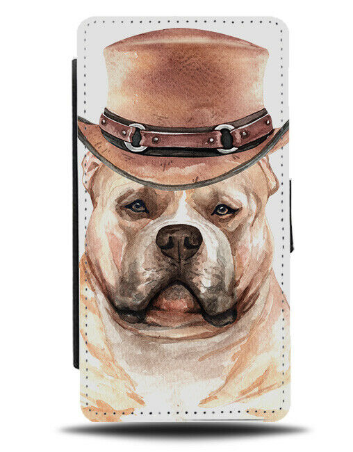 Staffordshire Bull Terrier Flip Wallet Phone Case Dog Fancy Dress Funny K639