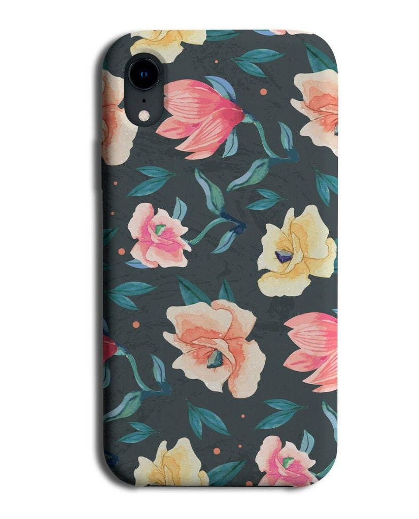 Tulip Watercolour Oil Painting Print Phone Case Cover Tulips Pink Yellow E573