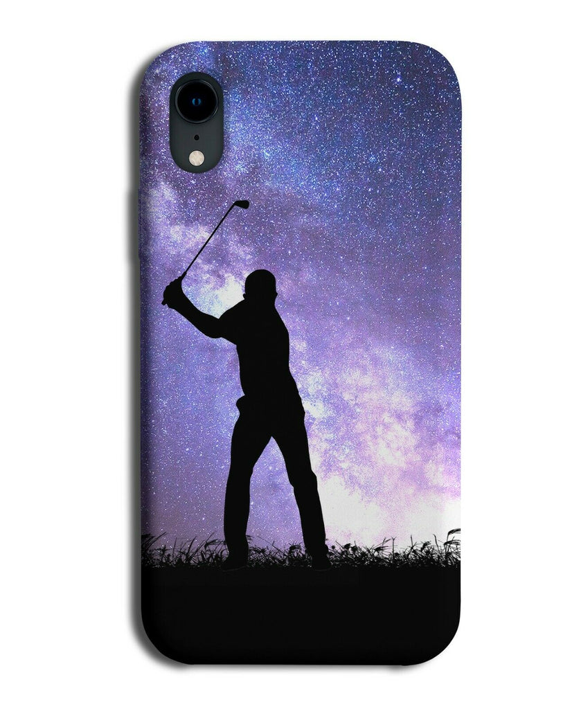 Golf Phone Case Cover Golfing Golfer Balls Present Galaxy Moon Universe i738